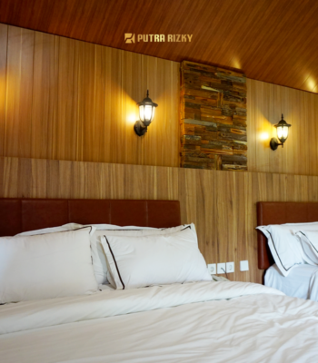 Interior kamar berkonsep chalet oleh jasa interior Kulon Progo dan kontraktor jogja